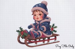 Luxury Blue And Gold Christmas Clipart PNG Product Image 1