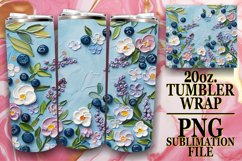 3D Blooming Tumbler Wrap Design Product Image 1