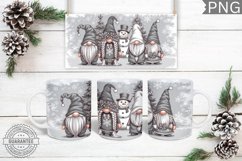 Christmas Gnome Mug Wrap - Christmas Mug Sublimation Product Image 1