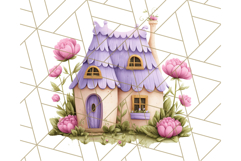 Whimsical Cottagecore Cottage PNG Clipart, Fairy House Png Product Image 4