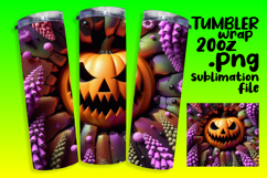Exceptional 20oz Tumbler Design , 3D Pumpkin Product Image 1