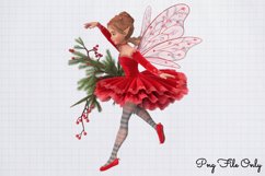Beautiful Fairy Christmas Sublimation PNG Product Image 1