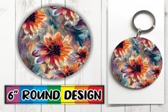 Collection of Floral Keychains and Coasters Product Image 1