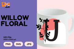 Willow Floral Monogram Product Image 1