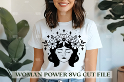 Woman Power SVG Design | Feminist SVG for Cricut&amp;Silhouette Product Image 1