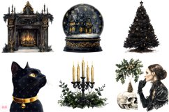 Gothic Christmas Clipart Product Image 7