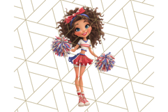 Patriotic Fashion Girl Clipart PNG for 4th of July Product Image 4