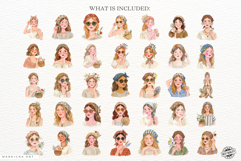 Rustic Sunlit Girls Clipart Product Image 4