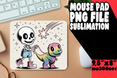 COZY MOUSE PAD SUBLIMATION MAGIC, Funny Skeleton Product Image 1