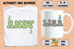 Vintage Toys Alphabet and Numbers PNG 300 DPI Product Image 6