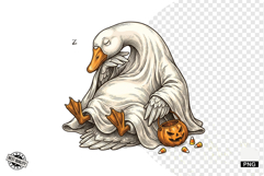 Halloween Ghost Goose PNG Product Image 1