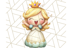 Princess Clipart PNG, Cute Royal Girl Clip Art Product Image 4