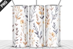 Flowers Tumbler Wrap | Sublimation Design | Tumbler PNG Product Image 1