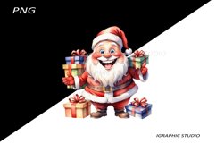 Funny Santa Claus Clipart, Christmas Clipart Product Image 1