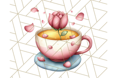 Princess Tea Party PNG Clipart with Teacups &amp; Fancy Treats Product Image 4
