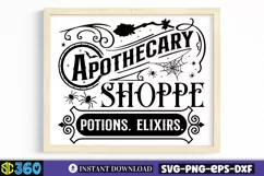 Apothecary shoppe potions. elixirs SVG, Vintage Halloween Product Image 2