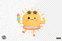 Cute Summer Sun Clipart Product Image 1