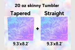 Holographic Floral Glitter 20 oz sublimation design tumbler Product Image 2