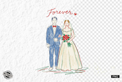 Hand-Drawn Wedding Clipart - Wedding Clipart Product Image 1