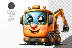 Excavator clipart, Nursery clipart, Kids clipart Product Image 1