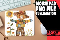 Scarecrow Halloween Mouse Pad Design PNG Product Image 1