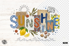 Mediterranean Collage PNG Sublimation Product Image 1