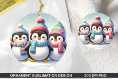 Snowmen Stained Glass Ornament PNG ,Digital Download File Product Image 1