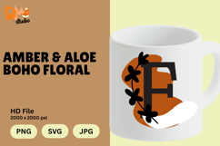 Amber &amp; Aloe Boho Floral Monogram Product Image 1