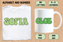 Mermaid Scales Alphabet Letters &amp; Numbers Clipart PNG 300DPI Product Image 6