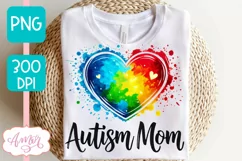 Autism Mom PNG sublimation | Autism support PNG Product Image 2