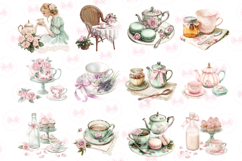 Mothers Day Tea Pary Clipart, 43 Png Bundle Product Image 3