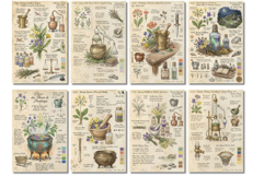 Ephemera Witchy Wildflowers Junk Journal Pages Product Image 8