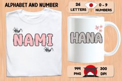 Japanese Alphabet &amp; Numbers Clipart PNG 300 DPI Product Image 6