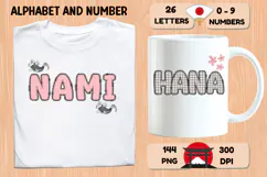 Japanese Alphabet & Numbers Clipart PNG 300 DPI Product Image 6