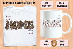 Baseball Sport Alphabet png clipart, baseball letters doodle Product Image 6