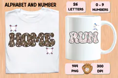 Baseball Sport Alphabet png clipart, baseball letters doodle Product Image 6