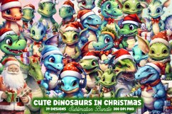 Christmas Watercolor Clipart Bundle, Christmas Mega Bundle Product Image 14