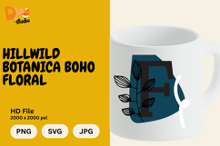 Hillwild Botanica Boho Floral Monogram Product Image 1