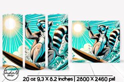 Lemur surfer png, Tumbler beach wraps Product Image 1