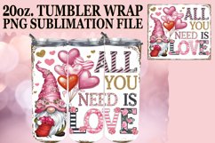 Blissful love 20oz tumbler wrap, Valenines Product Image 1