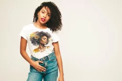 Black Girl With Sunflower | 4 Black Magic Girl Sublimation Product Image 4