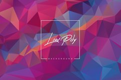 Low poly banner with geometric triangle shapes background Product Image 1