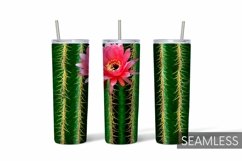Cactus Tumbler Sublimation | 20 oz | Skinny Product Image 1