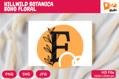 Hillwild Botanica Boho Floral Monogram Product Image 1