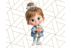Kawaii City Girl PNG Clipart, Soft Dreamy Style Clip Art Product Image 4