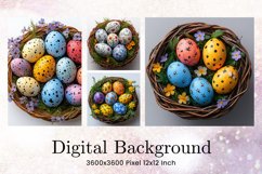 Easter Egg Background Backdrop Wallpaper Wall Art Product Image 1