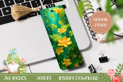 Yellow Flowers Bookmark, Nature Bookmark Printable Product Image 1
