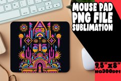 Midnight Spectrum: Black Sublimation Mouse Pad Product Image 1