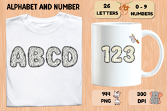 Safari Alphabet PNG - Letters &amp; Numbers Clipart 300 DPI Product Image 6