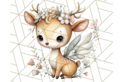 Forest Fairy Garden Creatures PNG, Whimsical Woodland Art Product Image 4